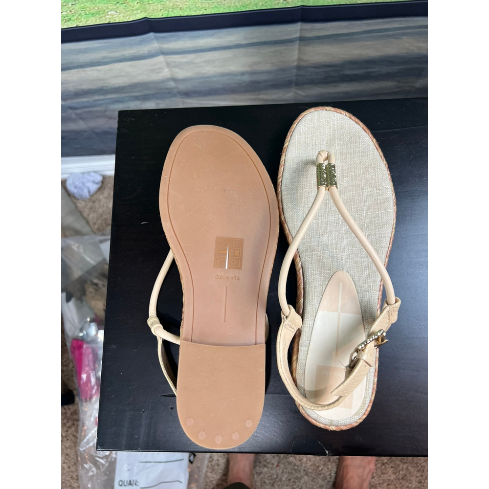 Dolce Vita MERYL SANDALS FRENCH VANILLA LEATHER, 9.5 - Picture 7 of 8